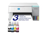 EcoTank ET-2956, Nachfüllbarer, 3-in-1 Tintentankdrucker inkl. Tinte, Duplex, WiFi, Apple AirPrint, Epson SmartPanel App, Multifunktionsdrucker von EPSON im aktuellen MediaMarkt Saturn Prospekt für 319,99 €