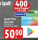 Gutschein im Angebot bei E center in Recklinghausen Gutschein Angebote von Google Play bei E center Recklinghausen für 50,00 €