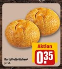 Kartoffelbrötchen im Angebot bei REWE in Germering Kartoffelbrötchen Angebote bei REWE Germering für 0,35 €