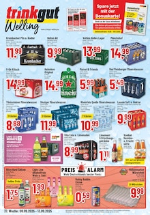Bier im aktuellen Trinkgut Prospekt (Bocholt) Bier im Trinkgut Prospekt "Aktuelle Angebote" mit 6 Seiten (Bocholt)