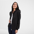 Promo Sweat zippé à capuche noir femme à 17,99 € dans le catalogue La Halle à Ussel