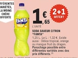 Soda Saveur Citron - FANTA en promo chez E.Leclerc Soda Saveur Citron - FANTA dans le catalogue E.Leclerc
