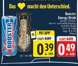 Energy Drink Original im Angebot bei EDEKA in Lemgo Energy Drink Original Angebote von Booster bei EDEKA Lemgo für 0,39 €
