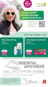 mea - meine apotheke Prospekt Unsere Mai-Angebote mit 4 Seiten