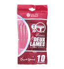 Rasoirs jetables 2 lames x10 femme - Skin Techniques à 0,85 € dans le catalogue B&M