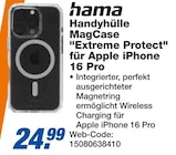 Handyhülle MagCase "Extreme Protect" für Apple iPhone 16 Pro im Angebot bei expert in Wismar Handyhülle MagCase "Extreme Protect" für Apple iPhone 16 Pro Angebote von hama bei expert Wismar für 24,99 €