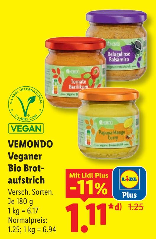Veganer Bio Brot aufstrich