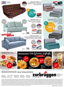 Sofa im Zurbrüggen Prospekt "Tierisch günstig" mit 42 Seiten (Paderborn)