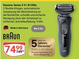 Rasierer Series 5 51-B1200s im Angebot bei GLOBUS in Castrop-Rauxel Rasierer Series 5 51-B1200s Angebote von Braun bei GLOBUS Castrop-Rauxel für 74,99 €