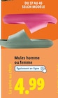 Mules homme ou femme - Lidl à Amiens Mules homme ou femme en promo chez Lidl Amiens à 4,99 €