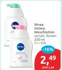 Intimo Waschlotion im Angebot bei budni in Seevetal Intimo Waschlotion Angebote von Nivea bei budni Seevetal für 2,49 €
