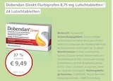 Direkt Flurbiprofen 8,75 mg Lutschtabletten bei LINDA Premiumapotheke im Allersberg Prospekt für 9,49 €