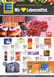 EDEKA Prospekt für Ebrach mit 4 Seiten EDEKA Prospekt für Ebrach: "Wir lieben Lebensmittel!", 4 Seiten, 13.04.2026 - 18.04.2026