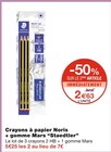 Crayons à papier Noris + gomme Mars - Staedtler à 2,63 € dans le catalogue Monoprix