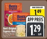 Express-Reis im Angebot bei EDEKA in Regensburg Express-Reis Angebote von Ben's Original bei EDEKA Regensburg für 1,29 €