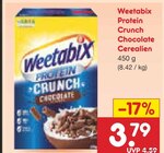 Protein Crunch Chocolate Cerealien im Netto Marken-Discount Prospekt Protein Crunch Chocolate Cerealien von Weetabix im aktuellen Netto Marken-Discount Prospekt für 3,79 €