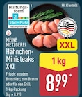 Hähnchen-Ministeaks XXL von Meine Metzgerei für 8,99 € bei ALDI Nord im Angebot Hähnchen-Ministeaks XXL von Meine Metzgerei im aktuellen ALDI Nord Prospekt