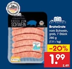 Bratwürste im Angebot bei Netto Marken-Discount in Kiel Bratwürste Angebote von Gut Ponholz bei Netto Marken-Discount Kiel für 1,99 €