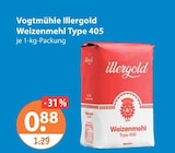 Aktuelle Mehl Angebote bei V-Markt in München Aktuelles Weizenmehl Type 405 Angebot bei V-Markt in München ab 0,88 €