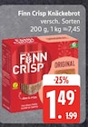 Crisp Knäckebrot von Finn für 1,49 € bei EDEKA im Angebot Crisp Knäckebrot von Finn im aktuellen EDEKA Prospekt