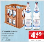 Mineralwasser Angebote von Schloss Quelle bei Getränke Ellerkamp Bocholt für 4,49 €