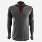 Damen/Herren Fussball Sweatshirt 1/2 Zip - Viralto Axton grau/schwarz für 21,99 € bei DECATHLON im Angebot Damen/Herren Fussball Sweatshirt 1/2 Zip - Viralto Axton grau/schwarz im aktuellen DECATHLON Prospekt