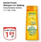 Shampoo im Angebot bei GLOBUS in Hürth Shampoo Angebote von Garnier Fructis bei GLOBUS Hürth für 1,89 €