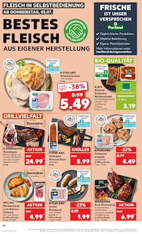 Steak im aktuellen Kaufland Prospekt (Mönchengladbach) Steak im Kaufland Prospekt "Aktuelle Angebote" mit 62 Seiten (Mönchengladbach)
