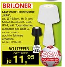 LED-Akku-Tischleuchte „Kihi“ im Möbel Inhofer Prospekt LED-Akku-Tischleuchte „Kihi“ von BRILONER im aktuellen Möbel Inhofer Prospekt für 11,95 €