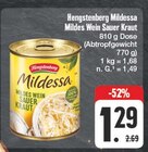 Mildessa Mildes Wein Sauer Kraut Angebote von Hengstenberg bei EDEKA Erlangen für 1,29 €