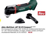 Akku-Multitool MT 18 LTX Compact Angebote von Metabo bei toom Baumarkt Bruchsal für 169,99 €