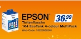 Tintenflasche 104 EcoTank 4-colour MultiPack Angebote von EPSON bei expert Halle für 36,99 €