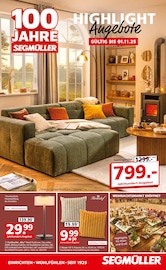Lampe im Segmüller Prospekt in Leverkusen Aktueller Segmüller Prospekt mit Lampe, "100 Jahre Segmüller - Highlight Angebote", Seite 1