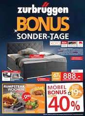 Bett Angebot im aktuellen Zurbrüggen Prospekt auf Seite 1