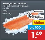 Aktuelle Lachs Angebote bei Netto Marken-Discount in Duisburg Aktuelles Norwegisches Lachsfilet Angebot bei Netto Marken-Discount in Duisburg ab 1,49 €