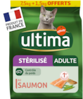 CROQUETTES POUR CHAT ADULTE STÉRILISÉ AU SAUMON ULTIMA - ULTIMA à 29,99 € dans le catalogue Auchan Supermarché