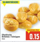 Ofenfrische Brötchen oder Schrippen Angebote bei E center Falkensee für 0,15 €