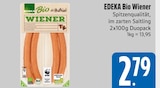 Wiener Würstchen im E xpress Prospekt Bio Wiener von EDEKA im aktuellen E xpress Prospekt für 2,79 €