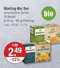 Bio Grüner Tee Angebote von Bünting bei V-Markt Regensburg für 2,49 €