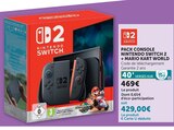 PACK CONSOLE NINTENDO SWITCH 2 + MARIO KART WORLD - NINTENDO en promo chez Super U Angers à 429,00 €