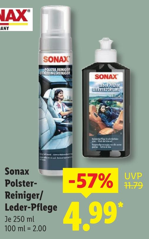 Polster-Reiniger oder Leder-Pflege