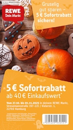 REWE Prospekt für Hamburg mit 22 Seiten REWE Prospekt "Dein Markt" für Hamburg, 22 Seiten, 27.10.2025 - 01.11.2025