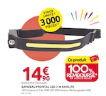 Mr.Bricolage Hettange-Grande - Promo BANDEAU FRONTAL LED 3 W Promo BANDEAU FRONTAL LED 3 W à 14,90 € dans le catalogue Mr.Bricolage à Hettange-Grande