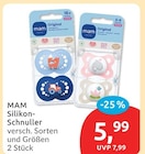 Silikon-Schnuller von MAM für 5,99 € bei budni im Angebot Silikon-Schnuller von MAM im aktuellen budni Prospekt
