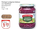 Thüringer Landgarten Rotkraut Angebote bei GLOBUS Erfurt für 1,29 €