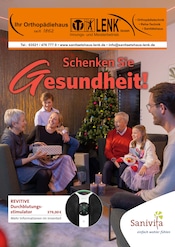 Aktueller Orthopädiehaus Lenk GmbH Sanitätshaus Prospekt in Röhrsdorf und Umgebung, "Schenken Sie Gesundheit!" mit 6 Seiten, 13.11.2024 - 31.01.2025