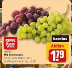 REWE Ober-Mörlen - Mix Tafeltrauben kernlos Angebot im Prospekt Mix Tafeltrauben kernlos bei REWE im Ober-Mörlen Prospekt für 1,79 €
