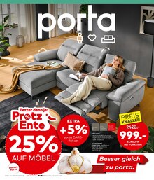 Couch im porta Möbel Prospekt "BESSER GLEICH ZU PORTA" mit 8 Seiten (Jena)