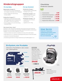 BabyOne Kindersitz im Prospekt BabyOne Kindersitz im Prospekt