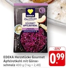 Herzstücke Gourmet Apfelrotkohl mit Gänseschmalz im Angebot bei E center in Ulm Herzstücke Gourmet Apfelrotkohl mit Gänseschmalz Angebote von EDEKA bei E center Ulm für 0,99 €